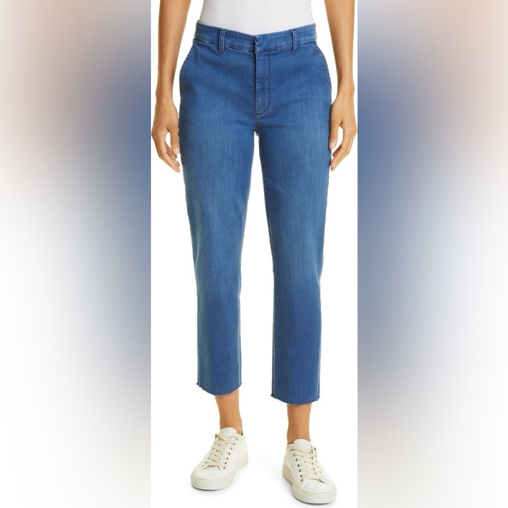 FRANK & EILEEN Wicklow Italian Denim Crop Chinos